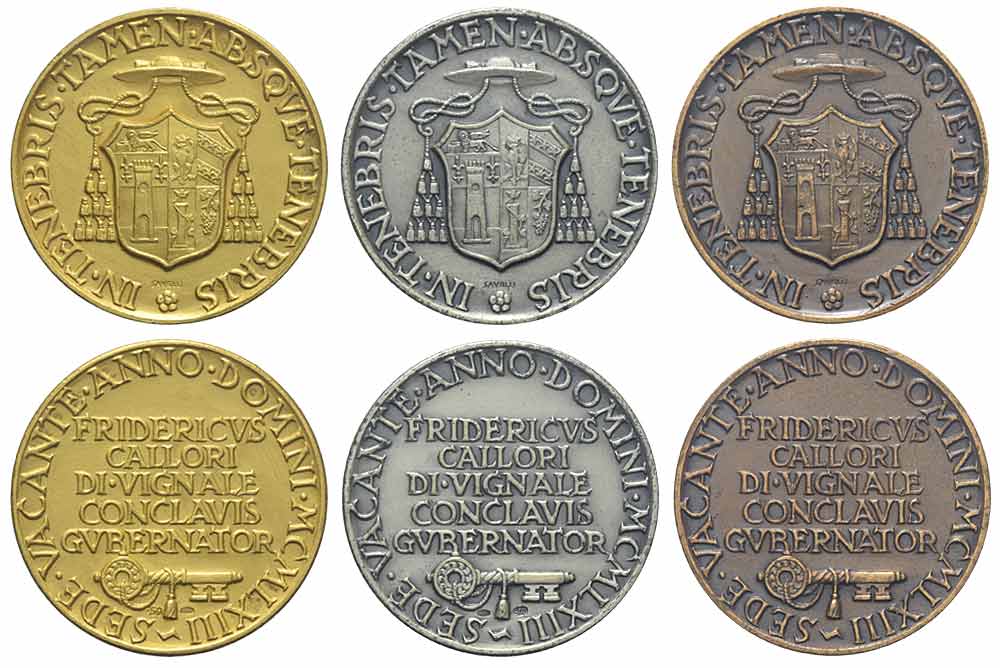 Medals Rome Sede Vacante 1963 Gold 