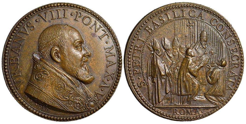 Medals Rome Urban VIII Medal 1628 