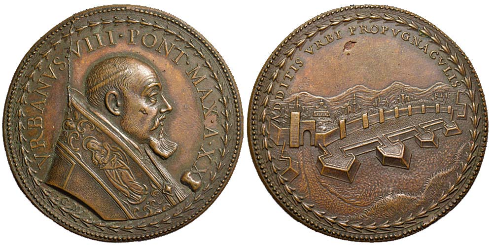 Medals Rome Urban VIII Medal 1644 