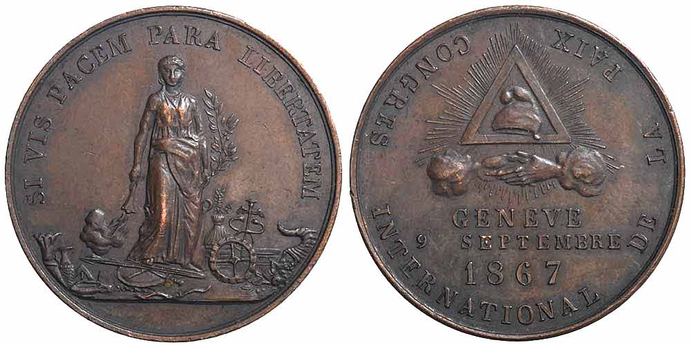 Medals Switzerland Geneve Medal 1867 