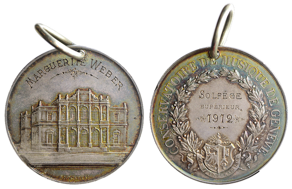 Medals Switzerland Geneve Medal 1912 