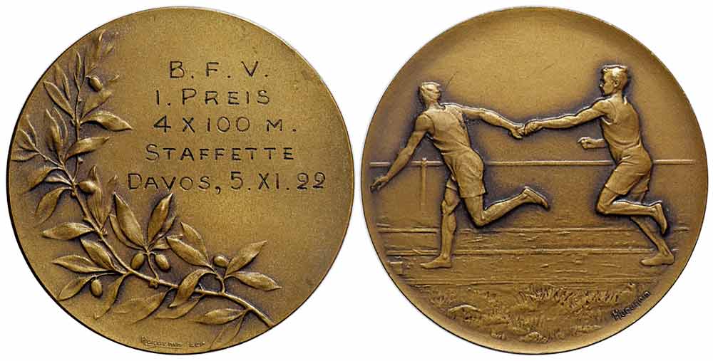 Medals Switzerland Graubunden Medal 1922 