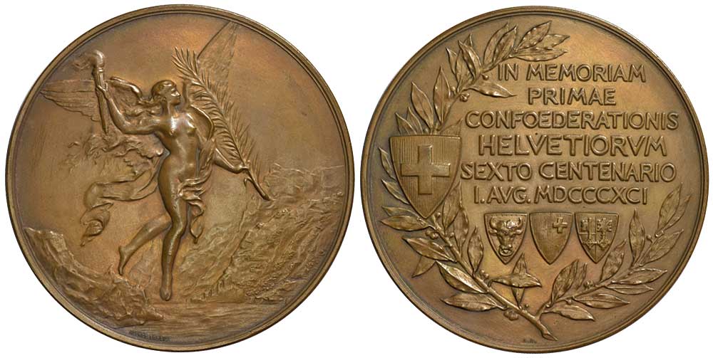 Medals Switzerland Medal 1891 