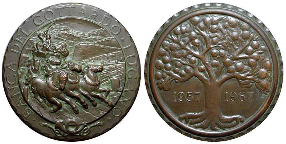 Medals Switzerland Ticino Medal 1967 