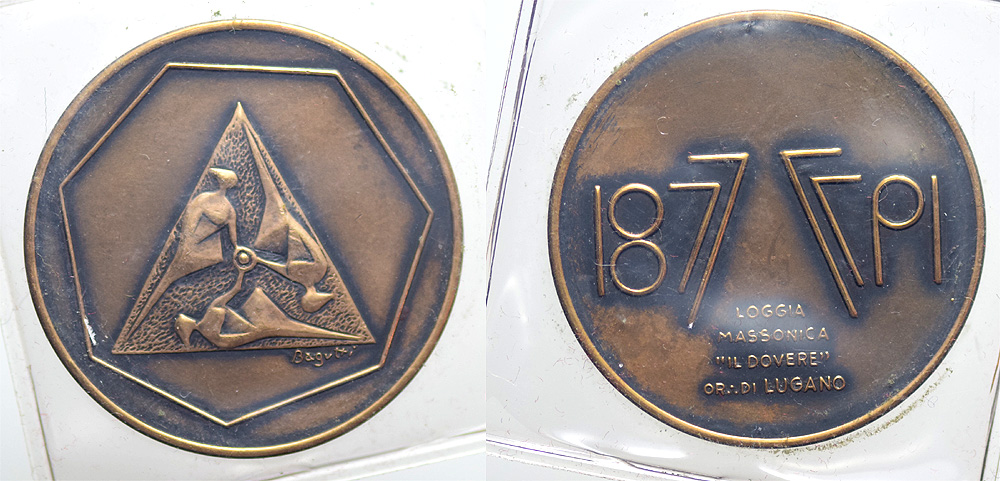 Medals Switzerland Ticino Medal 1977 