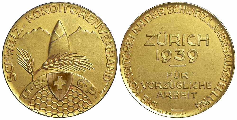 Medals Switzerland Zurich Medal 1939 