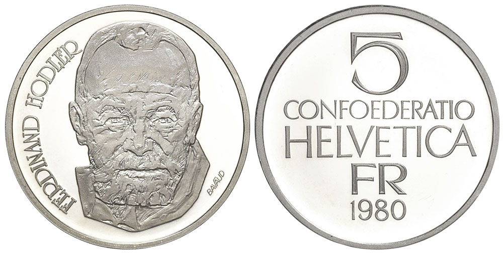 Switzerland Commemorative Coinage Francs 1980 CuNi 