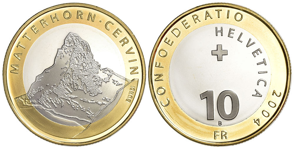 Switzerland Commemorative Coinage Francs 2004 CuNi 