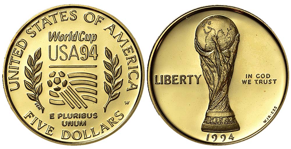 United States Commemoratives Dollars 1994 Gold 