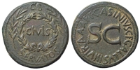 Ancient-Roman-Empire-Augustus-Sestertius-ND-AE