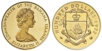 Bahamas-Elizabeth-II-Dollars-1972-Gold