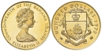 Bahamas-Elizabeth-II-Dollars-1972-Gold