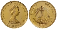 Bahamas-Elizabeth-II-Dollars-1972-Gold