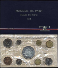 France-Fifth-Republic-Set-(9)-1974-AgNi