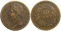 French-Colonies-Charles-X-Cent-1828-AE