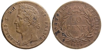 French-Colonies-Charles-X-Cent-1829-AE