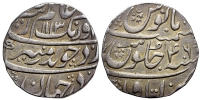 India-B-Mughal-Empire-Aurangzeb-Alamgir-Rupee-1113-AR