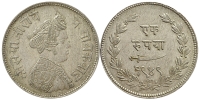 India-D-Princely-States-Baroda-Sayaji-Rao-III-Rupee-1949-AR