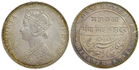 India-D-Princely-States-Bikaner-Ganga-Singhji-Rupee-1892-AR