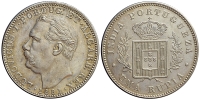 India-F-Portuguese-Luis-I-Rupee-1881-AR