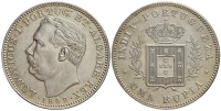 India-F-Portuguese-Luis-I-Rupee-1882-AR