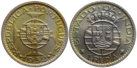 India-F-Portuguese-Republic-Rupee-1952-CuNi
