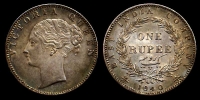 India-G-British-East-India-Company-Queen-Victoria-Rupee-1840-AR