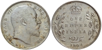 India-G-British-Empire-Edward-VII-Rupee-1904-AR