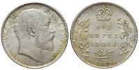 India-G-British-Empire-Edward-VII-Rupee-1905-AR