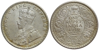 India-G-British-Empire-George-V-Rupee-1919-AR