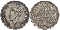 India-G-British-Empire-George-VI-Rupee-1938-AR