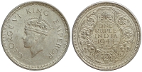 India-G-British-Empire-George-VI-Rupee-1944-AR