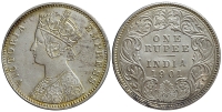 India-G-British-Empire-Queen-Victoria-Rupee-1901-AR