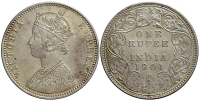 India-G-British-Empire-Queen-Victoria-Rupee-1901-AR