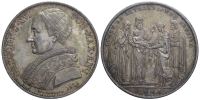 Italy-B-Papal-States-Rome-Gregory-XVI-Scudo-1831-AR