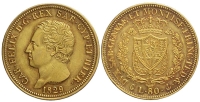 Italy-C-House-of-Savoy-Kingdom-of-Sardinia-Carlo-Felice-Lire-1829-Gold