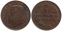 Italy-D-Kingdom-Vittorio-Emanuele-II-Cent-1867-AE