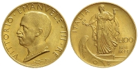 Italy-D-Kingdom-Vittorio-Emanuele-III-Lire-1931-Gold