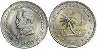 Keeling-Cocos-islands-John-Cecil-Clunies-Ross-as-Governor-Rupee-1977-CuNi