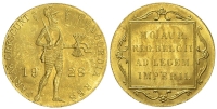 Netherlands-Wilhelmina-I-Ducat-1928-Gold