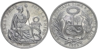 Peru-Decimal-Coinage-Sol-1925-AR