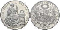 Peru-Decimal-Coinage-Sol-1934-AR