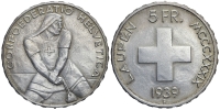 Switzerland-Commemorative-Coinage-Francs-1939-AR