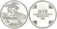 Switzerland-Commemorative-Coinage-Francs-1996-AR