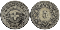 Switzerland-Confoederatio-Helvetica-Cent-1851-BI