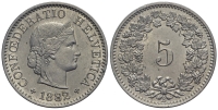 Switzerland-Confoederatio-Helvetica-Cent-1882-CuNi