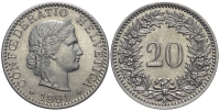Switzerland-Confoederatio-Helvetica-Cent-1891-Ni