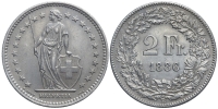 Switzerland-Confoederatio-Helvetica-Francs-1886-AR