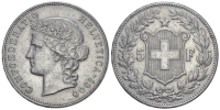 Switzerland-Confoederatio-Helvetica-Francs-1900-AR