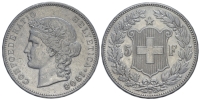 Switzerland-Confoederatio-Helvetica-Francs-1908-AR